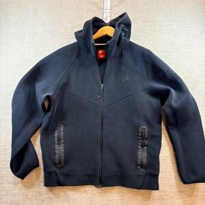 Nike Tech Fleece Full Zip Hoodie Black Men's Size L FA230104NIC